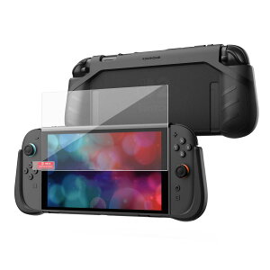 KIWIHOME Switch 2 �P�[�X �ی�t�B���� �t�� P2 switch 2 ��p �J�o�[ �X�C�b�`2 �P�[�X Switch2 �K���X�t�C���� �����K���X �t���h�b�N�Ή� ��̎��݌v �S�ʕی� ����~�� �_�炩�� �\�t�g �l�ԍH�w ��