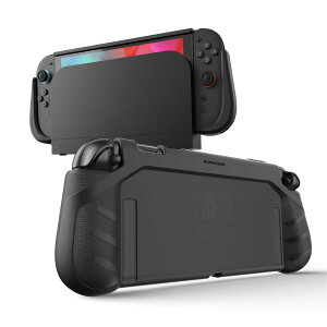 KIWIHOME Switch 2 �P�[�X �h�b�N�Ή� P2 �X�C�b�`2 �J�o�[ �O���b�v ��̎��݌v �S�ʕی� ����~�� �_�炩�� �\�t�g Switch 2 �ی� �J�o�[ �w�� ������ �l�ԍH�w ����₷�� ���h�~ PC+TPU�ގ� ���E�ȒP