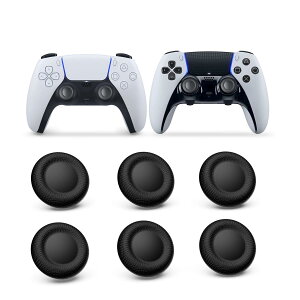 NEWDERY PS5 �R���g���[���[ �����p�X�e�B�b�N�L���b�v 6�L�b�g PS4 �R���g���[���[/PS5 �R���g���[���[/PS5 �R���g���[���[ Edge �n���h�� �����p�W���C�X�e�B�b�N�L���b�v ���Ӌ@�� �z�R���h�~ 