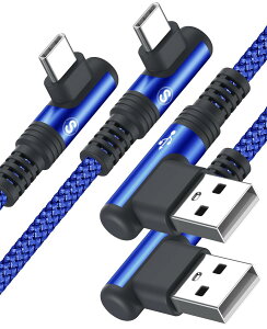 USB Type C �P�[�u�� L�� ���[�y1M /2�{�Z�b�g�zAviBrex �^�C�vc �P�[�u�� 90�x type-c ���[�Ԃ�y3.1A�}���[�d �z�i�C�����҂� ���ϋv�� usb c ���[�Ԃ� iPhone 17 16 15 Pro Max Plus�CGalaxy S24/S23/S22/S21/S20�CSony�C