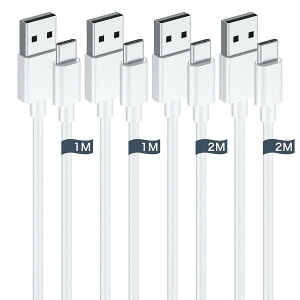 Cardill usb c �P�[�u�� �^�C�vc �P�[�u�� �y1m/2m �e2�{�z Type C 3A�}���[�d QC3.0�Ή� �}���[�d ���ϋv �����f�[�^�]�� �f���h�~iPhone 16/15/ Galaxy/Sony Xperia Nintendo Switch/GoPro ���̑�Android USB-C�@��Ή�