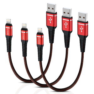 ���C�g�j���O�P�[�u�� 0.3M 3�{�Z�b�g ���C�g�j���O ���ϋv�i�C�����҂� �A�C�t�H�� Lightning usb�[�d�� Apple iPhone 14/13/12/11/Pro/Max/XS/XR/X/8 Plus/7 Plus/6s Plus/6/5s/5/SE/iPad/iPod ����Ή�(���b�h)