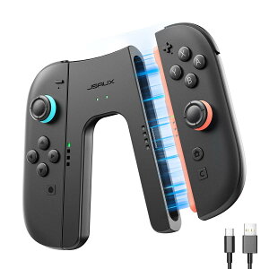 JSAUX �[�d�O���b�v Switch 2�ɑΉ� ���E�����^�R���g���[���[�[�d�O���b�v V���^ �v���C���Ȃ���[�d�\�ESwitch 2�A�N�Z�T���E�[�d���R���g���[���[�z���_�[�E�}�O�l�b�g���Œ�E�[�d�w��LED