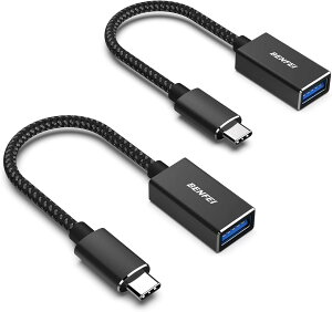 BENFEI USB-C - USB 3.0 �A�_�v�^�[ 2�Z�b�g �ő�5Gbps�����]�� TypeC to USB-A�ϊ� �Ή��@��:iPhone15 Pro/Max/Pro Max�EMacBook Pro/Air 2023�EiPad Pro�EGalaxy S23�EXPS 17��USB-C���ڒ[�� �u���b�N