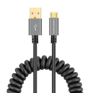 Micro USB�P�[�u��, CableCreation USB Type A to Micro USB�R�C���P�[�u�� �i�L�k����0.17m�`1.2m�j �X�v�����O���C�� USB 2.0�[�d�P�[�u�� �i�����b�L�s���y�уA���~�V�F���j Android�X�}�[�g�t�H��/Kindle/�ǂ�