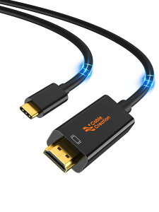 USB C HDMI 4K@60Hz,CableCreation Type C to HDMI�P�[�u�� Thunderbolt 3�Ή� iPhone 15/15Pro/15Plus/15 Pro Max, MacBook Pro/Air/iPad Pro 2020, Galaxy S23/ S23+/ S23 Ultra�ȂǂɑΉ� �u���b�N 0.9M