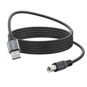 MOSWAG MIDI USB B �ϊ��P�[�u��1���[�g��(1M)�Cmidi �P�[�u���Cusb b �v�����^�[�P�[�u�� �X�L���i�[ �P�[�u���d�q�L�[�{�[�h �f�B�I�C���^�[�t�F�C�X USB-DAC�ȂǂɑΉ�