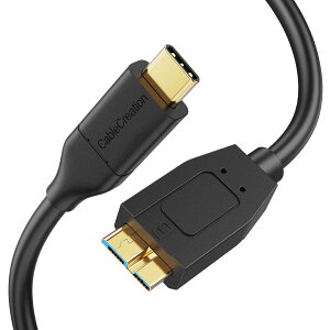 micro b type c,CableCreation Micro USB 3.1 Type C �P�[�u��USB C to USB 3.1 GEN2 Micro-B (10G) �u���b�N 1.2m