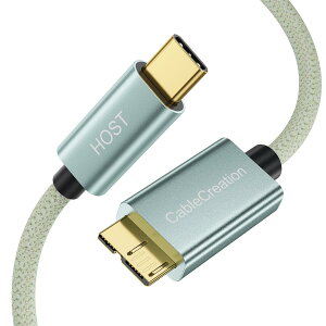 USB Type C �}�C�N��usb,CableCreation USB 3.1 C to Micro B �ϊ��P�[�u�� 10Gbps USB 3.1�O�t���n�[�h�h���C�o�P�[�u�� MacBook (Pro), Galaxy S5 Note 3���ɑΉ� 0.3M/�O���[��