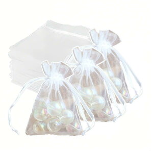 Pochitto Mise �I�[�K���W�[ �В� �� 50���Z�b�g �M�t�g�� ���b�s���O ���� �В��|�[�` �������� �~�j ������ �傫�� (�z���C�g, 17x23cm)
