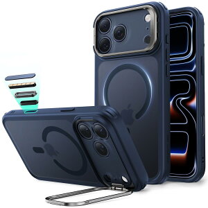 �y�f�U�C����܃V���[�Y�I�zESR iPhone 17 Pro Max �P�[�X MagSafe�Ή� 3�{�ČRMIL�K�i �J�����{�^���t�� �B���X�^���h �����\ ���C�����X�[�d �G�A�K�[�h�R�[�i�[ �ϏՌ� ���h�~ �y�� �}�O�l�b�g 