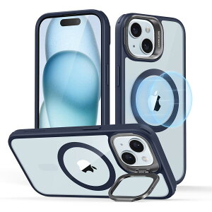 ESR iPhone 15 Plus �P�[�X MagSafe�Ή� �ČRMIL�K�i�̕ی� �B��X�^���h �X�}�z�P�[�X ���h�~�w�� �N���A_�u���[ Classic�V���[�Y