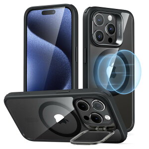�y�f�U�C����܃V���[�Y�I�zESR iPhone 15 Pro �P�[�X MagSafe�Ή� �B���X�^���h �����\ ���C�����X�[�d�Ή� �ČRMIL�K�i �ϏՌ� ���h�~ �y�� �X�}�z�P�[�X ���������x ��phone15pro �P�[�X 6.1 �C���`
