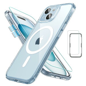 �y�ČRMIL�K�i�EMagsafe�Ή��z ESR iPhone 15 Plus �P�[�X �Z�b�g ��ʕی�t�B���� �J�����ی� ���ɋ����w�� ���C�����X�[�d �X�g���b�v�z�[���t�� Classic�V���[�Y ��phone15plus �P�[�X �t���X�g�u���[