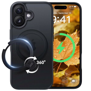 �y2026�ō�����&��_360�x��]�zCASEKOO iPhone 17 �p �P�[�X MagSafe�Ή� �ČRMIL�K�i 360°�S�����ϏՌ� �y���c�����E�p�x���R�����z �ő�25W�}���[�d�Ή� �w��h�~/�}�b�g�d�グ/���ϖh�~/������ ���b