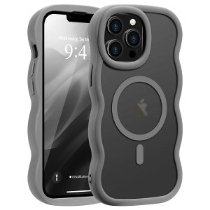 Pepmune iPhone 13 Pro Max �p �P�[�X MagSafe�Ή� �E�F�[�u ������ ����~�� ������� ���� �؍� �ϏՌ� �w��h�~ ���C�����X�[�d �X�}�z�P�[�X �X�g���b�v�z�[���t���i�O���[�j