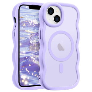 Pepmune iPhone 15 Plus �p �P�[�X/iPhone 14 Plus �p �P�[�X MagSafe�Ή� �E�F�[�u ������ ����~�� ������� ���� �؍� �ϏՌ� �w��h�~ ���C�����X�[�d �X�}�z�P�[�X �X�g���b�v�z�[���t��(���C�g�p�[