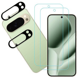 �y2+2���Z�b�g�z KPNS ���{�f�ސ� �u���[���C�g�J�b�g Google Pixel 10 Pro �p �K���X�t�B���� �J�����t�B���� �J�o�[ �ی�t�B����