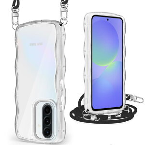 Galaxy A36 5G /A56 �P�[�X �N���A �V�����_�[ ���|�� �΂߂��� �g�^ ���킢�� SC-54F �X�}�z�P�[�X �ϏՌ� �M�����N�V�[A36 /A56 �J�o�[ �R�t�� �D��X�g���b�v�t�� �l�b�N�X�g���b�v ���������\ ��