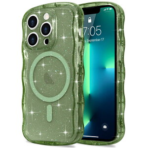 Pepmune iPhone 13 Pro Max �p �P�[�X �L���L�� ���� �J�o�[ �؍� ���킢�� ���� �E�F�[�u ������ MagSafe�Ή� ���C�����X�[�d�Ή� �ϏՌ� �l�C �V���v�� ����~�� �}�O�l�b�g���� �X�g���b�v�z�[��