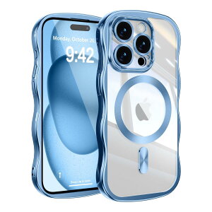 UEEBAI �Ή� iPhone 13 Pro �p�� �P�[�X ������ TPU �d�C���b�L ���H �E�F�[�u�f�U�C�� �X�}�z�P�[�X MagSafe�Ή� �N���A ���� �l�C ������� �P�[�X ���^ �y�� �ϏՌ� �d�t �g�^ �o���p�[ �X�}�z�P�[