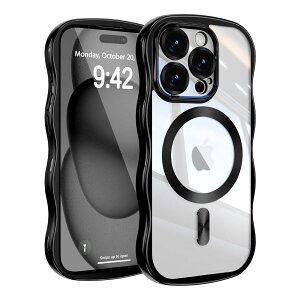 UEEBAI �Ή� iPhone 13 Pro �p�� �P�[�X ������ TPU �d�C���b�L ���H �E�F�[�u�f�U�C�� �X�}�z�P�[�X MagSafe�Ή� �N���A ���� �l�C ������� �P�[�X ���^ �y�� �ϏՌ� �d�t �g�^ �o���p�[ �X�}�z�P�[