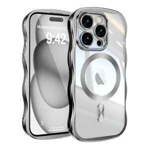 UEEBAI �Ή� iPhone 13 Pro Max �p�� �P�[�X ������ TPU �d�C���b�L ���H �E�F�[�u�f�U�C�� �X�}�z�P�[�X MagSafe�Ή� �N���A ���� �l�C ������� �P�[�X ���^ �y�� �ϏՌ� �d�t �g�^ �o���p�[ �X�}�z