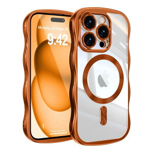 UEEBAI �Ή� iPhone 13 Pro Max �p�� �P�[�X ������ TPU �d�C���b�L ���H �E�F�[�u�f�U�C�� �X�}�z�P�[�X MagSafe�Ή� �N���A ���� �l�C ������� �P�[�X ���^ �y�� �ϏՌ� �d�t �g�^ �o���p�[ �X�}�z
