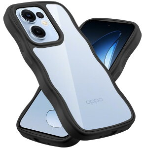 �N���A OPPO Reno13 A �P�[�X ���킢�� �g��t���[�� ���˂��� �ϏՌ� �I�b�|���m���m13A �X�}�z�P�[�X ����~�� �l�C ���� �J�o�[ �����h�~ ���C�����X�[�d�Ή� (�u���b�N)