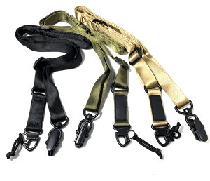 Broptical 2点式and1点式 MS2 タイプ マルチミッションスリング 黒 DE OD サバゲー ライフル パーツ 部 PTS