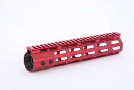 Broptical メタリックレッド　M-LOK ハンドガード 10inch サバゲー ミリタリー パーツ 装備 RED MIDWEST タイプ 内径 31.5mm マルイ VFC G&G 対応