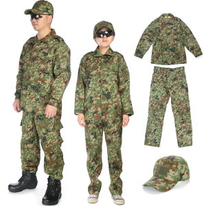 Broptical ベルト付 BDU 自衛隊 戦闘服 迷彩服 上下 野球帽 セット S/M/L/XL 自衛隊タイプ サバゲー 装備 服装 サバイバルゲーム