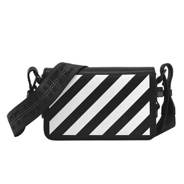 楽天市場】オフホワイト OFF-WHITE / DIAG MINI FLAP BAG BLACK WHITE 