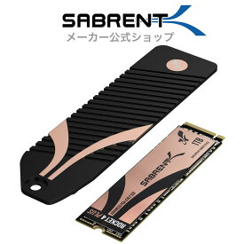 SABRENT SSD 1TB、PS5に対応、M.2 PS5ヒートシンク付 M.2 SSD 1TB PCIe 4.0 M.2 SSD NVMe 1TB、Gen4 M.2 2280、内蔵SSD速度最大7000MB/秒 ロケット4 PLUS エクストリームパフォーマンス (SB-RKT4P-PSHS-1TB)