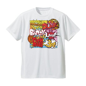 バスケ Tシャツ メンズ 「COMIC BOOK」 半袖 練習着 白 (ノースアイランド) NORTHISLAND