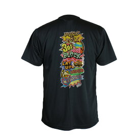 バスケ Tシャツ メンズ「COMIC BOOK」 半袖 練習着 黒 (ノースアイランド) NORTHISLAND