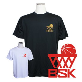 バスケ ウェア メンズ Tシャツ 「BSK」 左胸ワンポイントマーク 半袖 練習着 (ノースアイランド) NORTHISLAND