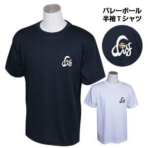 バレーボール 練習着 メンズ 半袖 Tシャツ 「Dig」 左胸ワンポイントマーク (ノースアイランド) NORTHISLAND