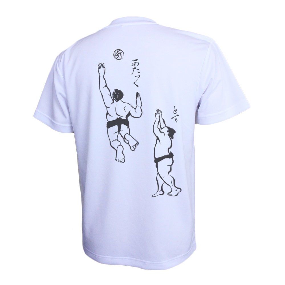 バレーボール 練習着 半袖 メンズ Tシャツ 「とす＆あたっく」 (ノースアイランド) NORTHISLAND