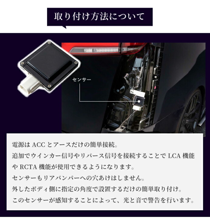 楽天市場】後付けブラインドスポットモーション BSM-300 サブロク【車 