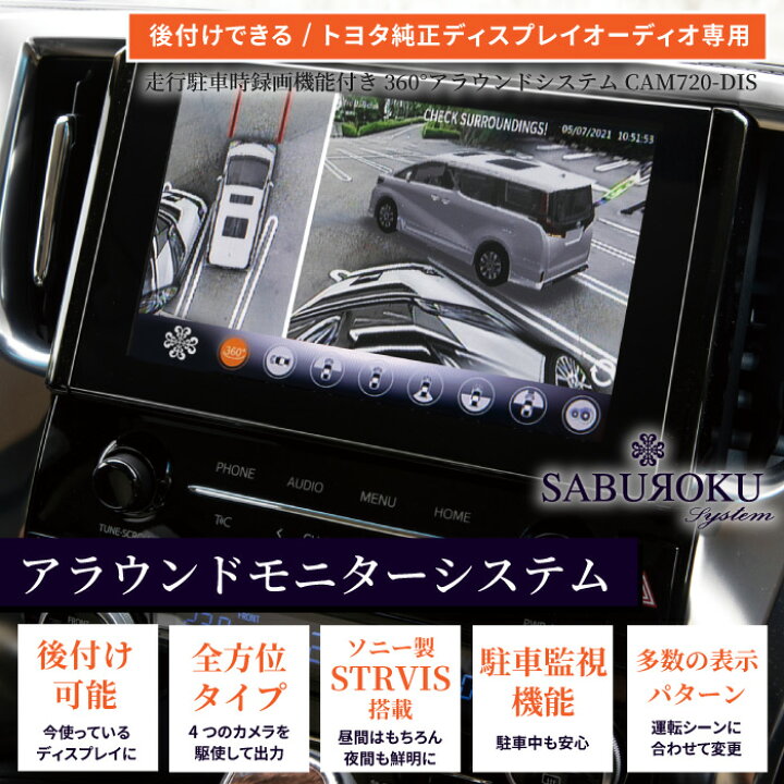楽天市場】3Dアラウンドシステム トヨタ純正ディスプレイオーディオ 