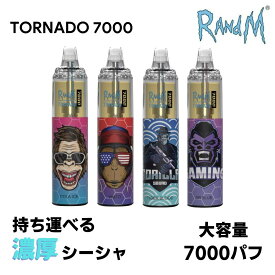 RandM Tornado 7000 べイプ 持ち運び シーシャ ポケット vape 使い捨て ノンニコチン