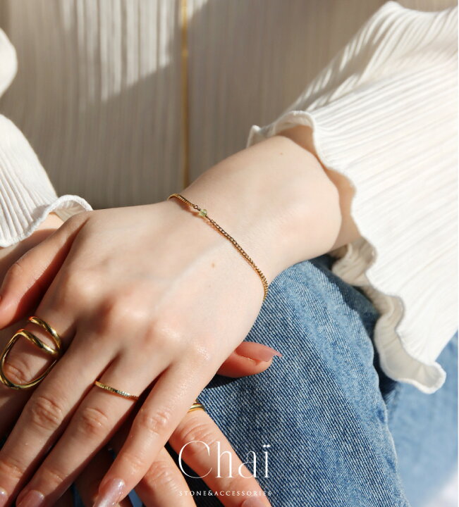 楽天市場】ブレスレット レディース 天然石 一粒 ストーン 華奢  