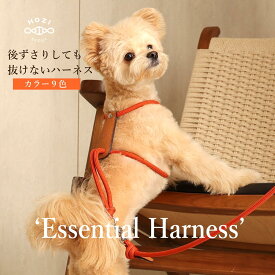 エッセンシャルハーネス 【HOZI】 ドッグハーネス 全犬種 犬 ハーネス 抜けない 小型犬 中型犬 大型犬 ペットハーネス 抜けないハーネス おしゃれ 抜けにくい 柔らかい 軽い オシャレ 犬用ハーネスブランド お散歩 犬ハーネス ハーネス犬おしゃれ 犬のハーネス かわいい ホジ