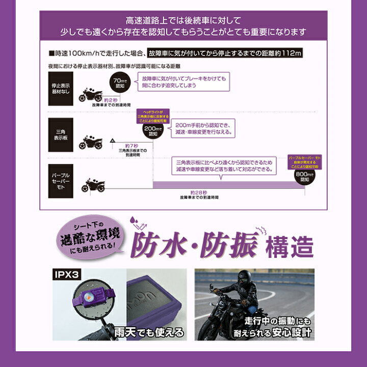 楽天市場】パープルセーバー 自動車用＆バイク用セット エーモン 6920 