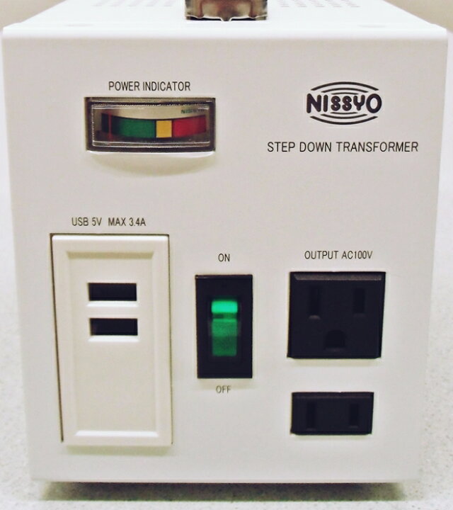 楽天市場】【変圧器】【海外用】 日章工業 USB付ダウントランス  