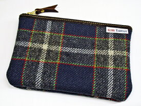 【メール便対象商品】 神戸タータン/KOBE TARTAN ツイードポーチ Mサイズ