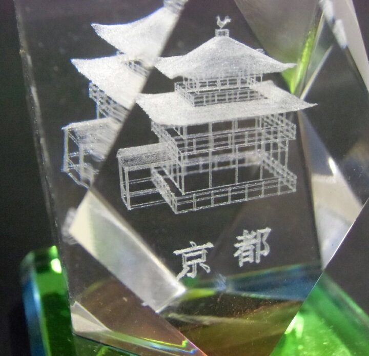 楽天市場】【お土産品】 クリスタル製置物 『京都・金閣寺』 : 海外 