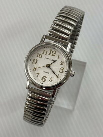 【メール便対象商品】MADE IN JAPAN 日本製 サンフレイム 腕時計 MJL-B07-W シルバー×ホワイト ジャバラバンド