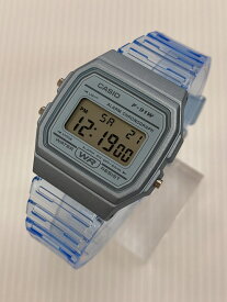【メール便対象商品】 CASIO Collection デジタル 腕時計 F-91WS-2JH ブルー スケルトン